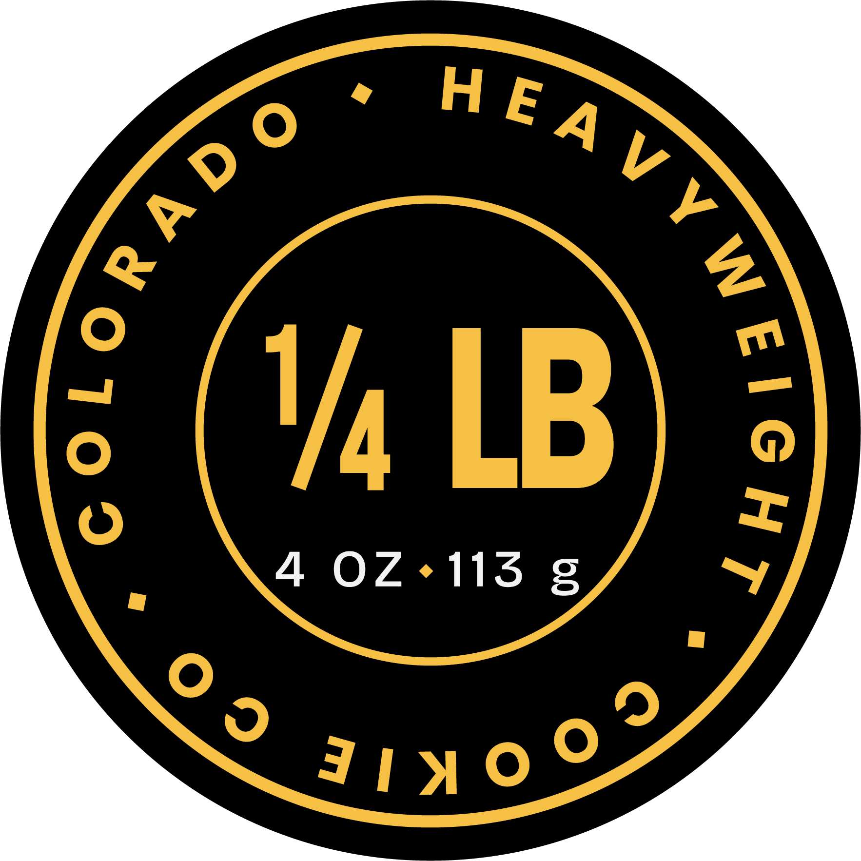 Heavyweight Cookie Co., Colorado · Quarter pound · 4 oz · 113 g
